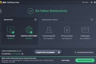 Antivirenschutz Loesung von AVG