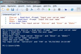 Benutzereingaben mit der Powershell