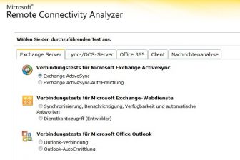 Bild  Remote Connectivity Analyzer prueft Erreichbarkeit von Email  und Messaging Diensten