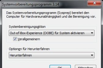 Bild  Sysprep problemlos einsetzen