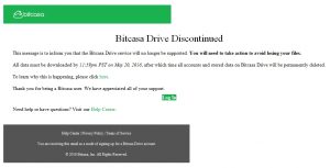 Bitcasa Drive stellt den Betrieb ein