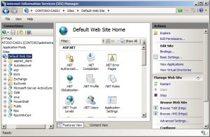 Client Access server virtual directories  Fig