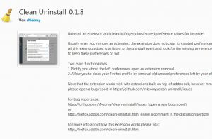 Firefox Addons sauber deinstallieren