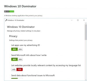Gebuendelte Windows  Datenschutzeinstellungen