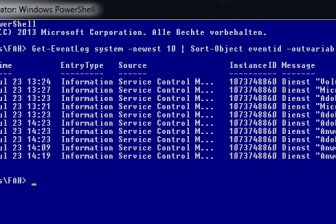 Powershell Ausgaben in Variablen speichern