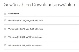 RSAT Tools fuer Windows  Build