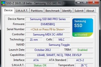 SSD Einstellungen im Blick