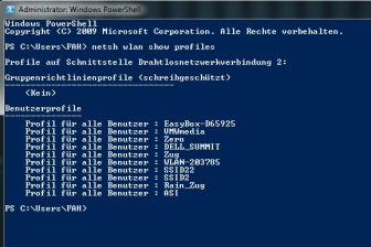 WLAN Verbindungen mittels Powershell verwalten