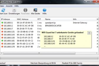 WiFi Guard schlaegt bei unbekannten Geraeten Alarm