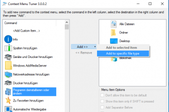 Windows  Kontextmenue anpassen