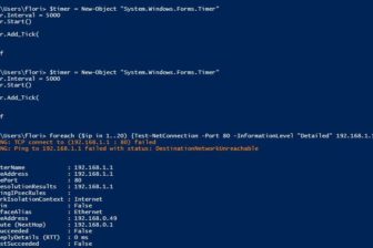 Powershell Portscanner