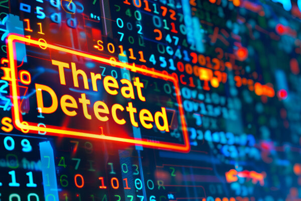 Cyber Threat Detected in Digital Code Interface, Alert System Highlighting Security Vulnerability in Cyber Environment